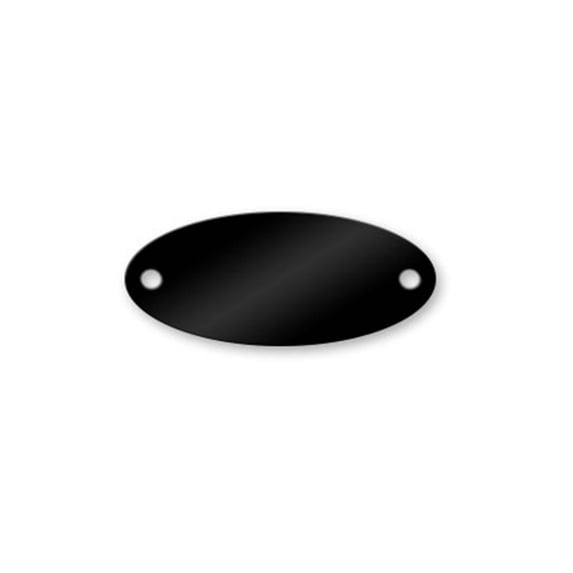 1-1/2 X 3/4 Brass Oval Tags - Pack/25