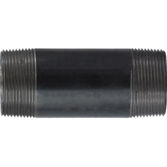 1-1/2 X 3 Black Steel Nipple, Black Sch 40 Steel Nipples, Nipples and Fittings