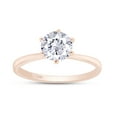 thumbnail image 1 of 1 1/2 ct. t.w 7.5MM Round Cut Lab Created Moissanite Diamond Solitaire Engagement Ring For Women In 14K Solid Rose Gold (G-H Color, VVS1 Clarity, 1.50 Cttw)-8.5, 1 of 7