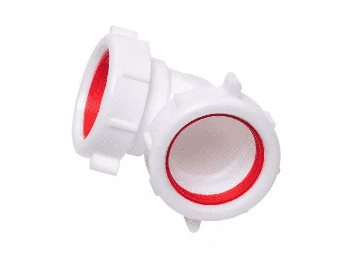 1-1/2 in. 90 Degree Plastic Double Slip-Joint Sink Drain Elbow Pipe, White