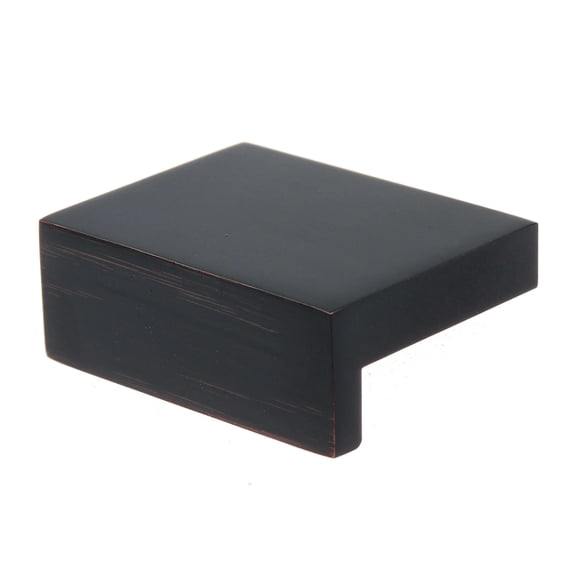1-1/2 in. Modern Rectangular Dresser Drawer Finger Pull Knobs, Oil Rubbed Bronze