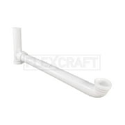 1-1/2 in Plastic End Outlet Waste with Branch for Tubular Drain Applications