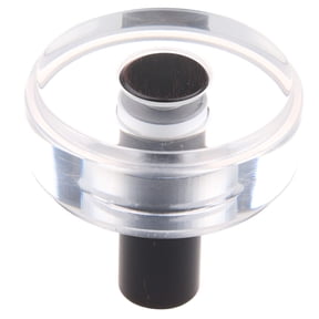1-1/2 in. Round Modern Clear Acrylic Cabinet Knobs, Oil Rubbed Bronze