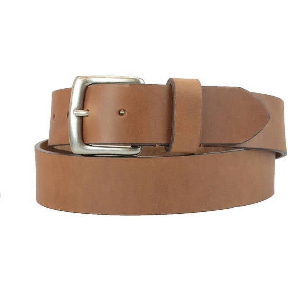 1-1/2 in. US Steer Hide Harness Leather Men's Belt w/ Antq. Nickel Buckle