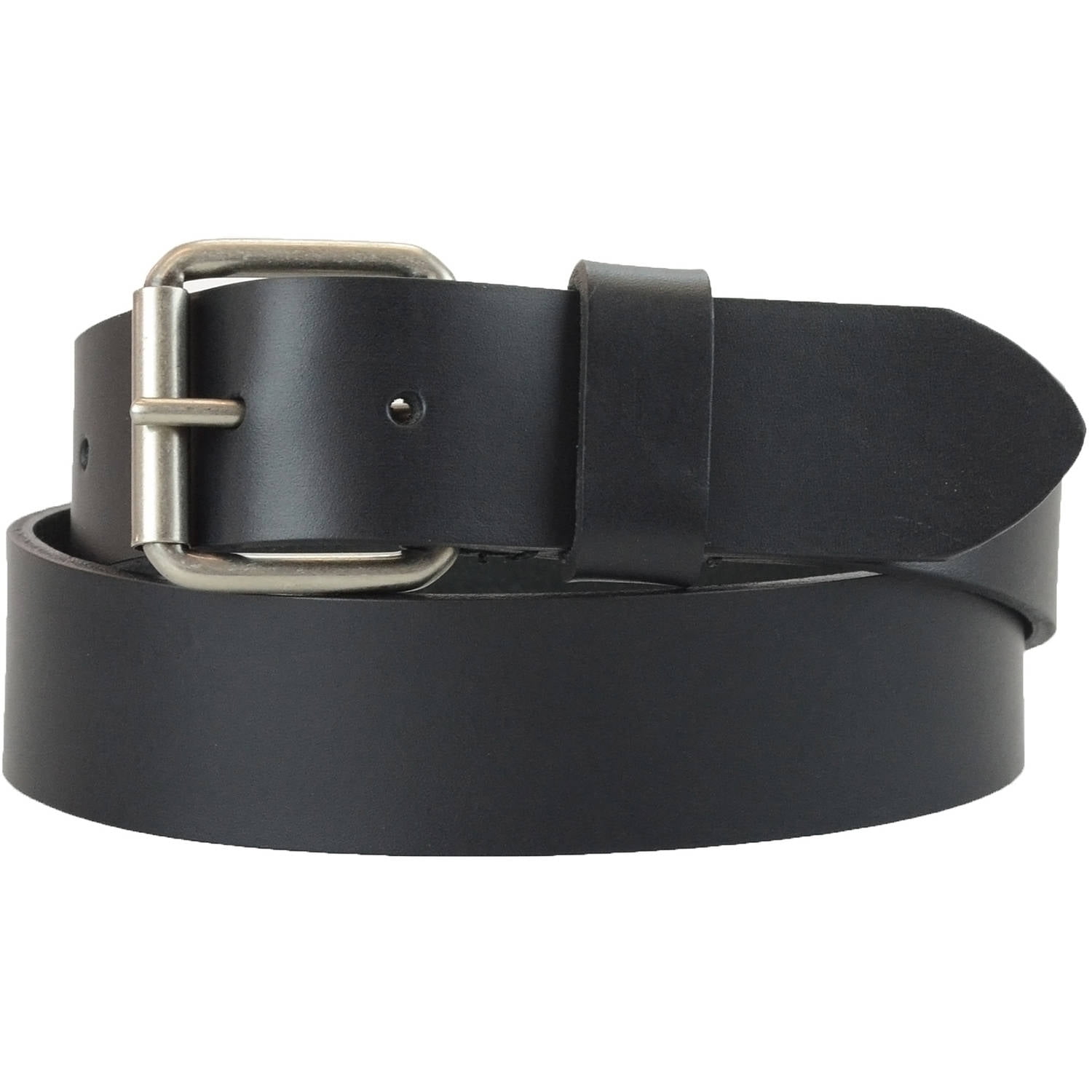 1-1/2 in. US Steer Hide Harness Leather Men's Belt w/ Antq. Nickel ...