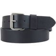 thumbnail image 1 of 1-1/2 in. US Steer Hide Leather Pebble Grain Men's Belt w/ Antq. Nickel Roller Buckle, 1 of 1