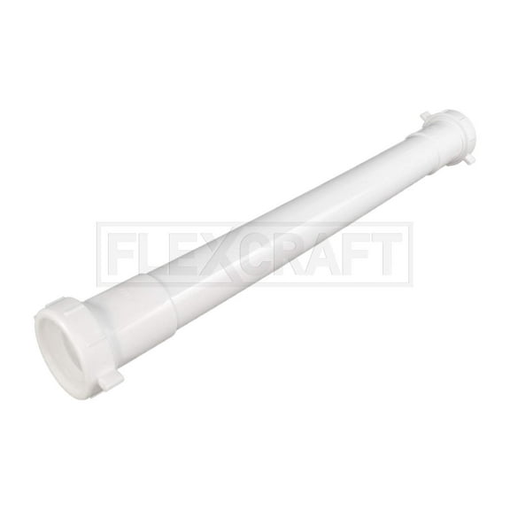 1-1/2 in. x 16 in. Plastic Double End Extension Tube for Tubular Drain Applications