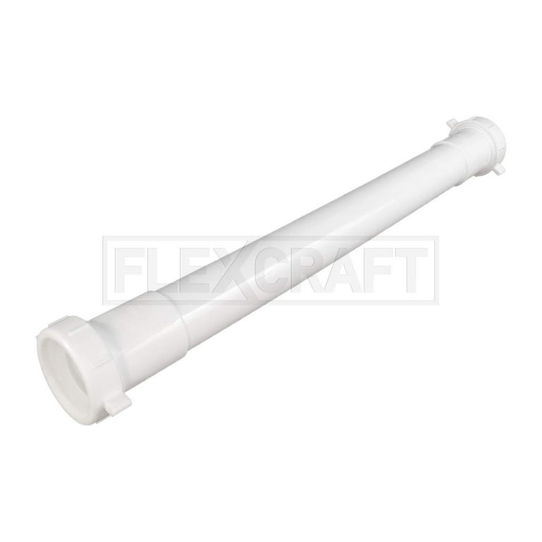 1-1/2 in. x 16 in. White Plastic Solvent Weld Sink Drain Tailpiece Extension Tube 1-1/2 in. x 16 in. White Plastic Solvent Weld Sink Drain Tailpiece Extension Tube