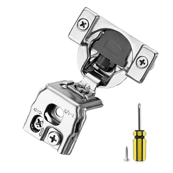 1-1/2 inch Overlay 10 Pack Soft Close Kitchen Cabinet Hinges Stainless Steel Hardware