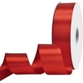 1-1/2 inch Wide 100 Yards Double Face Red Satin Ribbon Red Fabric ...