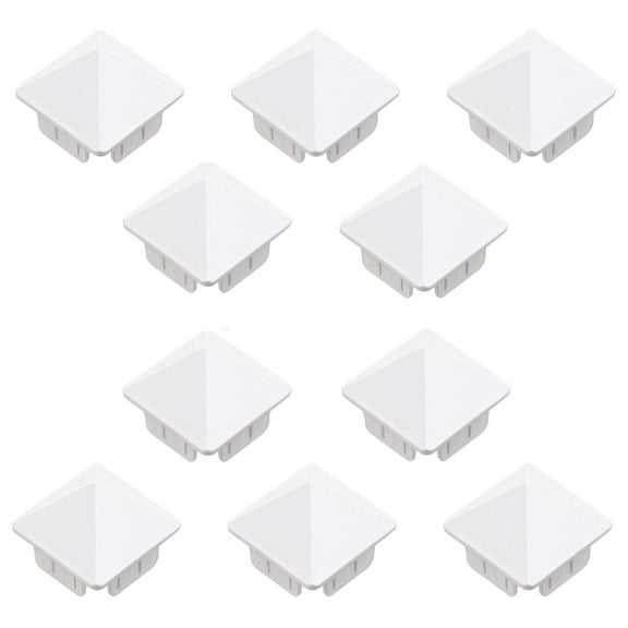 1 1/2" x 1 1/2" (1.390" x 1.390"Dimension) Sharp Vinyl Picket | Vinyl Post | Vinyl Fence | White | (Pack of 10)