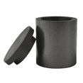 thumbnail image 1 of 1-1/2" x 1-1/2" (40 MM x 40 MM) High-Density Graphite Precious Metal Gold Silver Scrap Metal Jewelry Casting Crucible with Lid - CRU-0112, 1 of 1