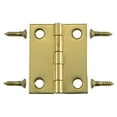thumbnail image 1 of 1-1/2" x 1-1/4" Solid Brass Ornamental Hinges (3 pcs.), 1 of 1