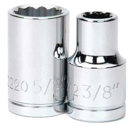 1-1/2" x 1/2" Drive 6 Point Shallow Supertorque™ Socket, Chrome Finish. Not Suitable For Impact Use. Williams® # JHW32148