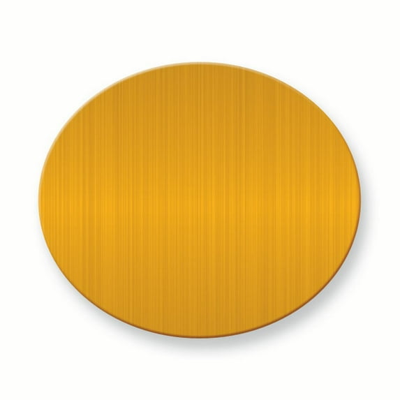 1 1/2 x 1 3/4 Oval Satin Brass Plates-Sets of 6 GM3718-SB