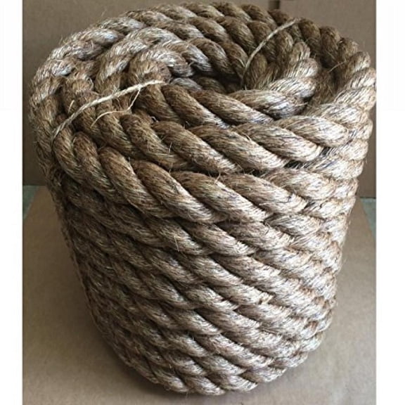 1-1/2" x 100' (1.5") Manila Rope Boat Dock Tree Farm Craft Fitness Undulation Rushazzled