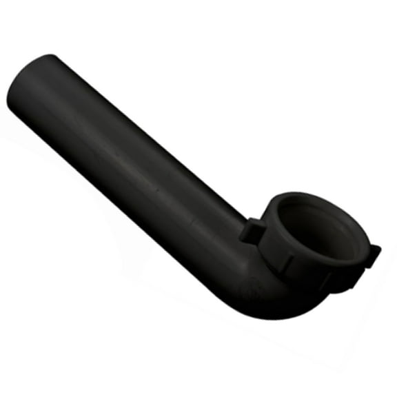 1-1/2" x 15" Waste Arm Slip Joint Black for Tubular Drain Applications