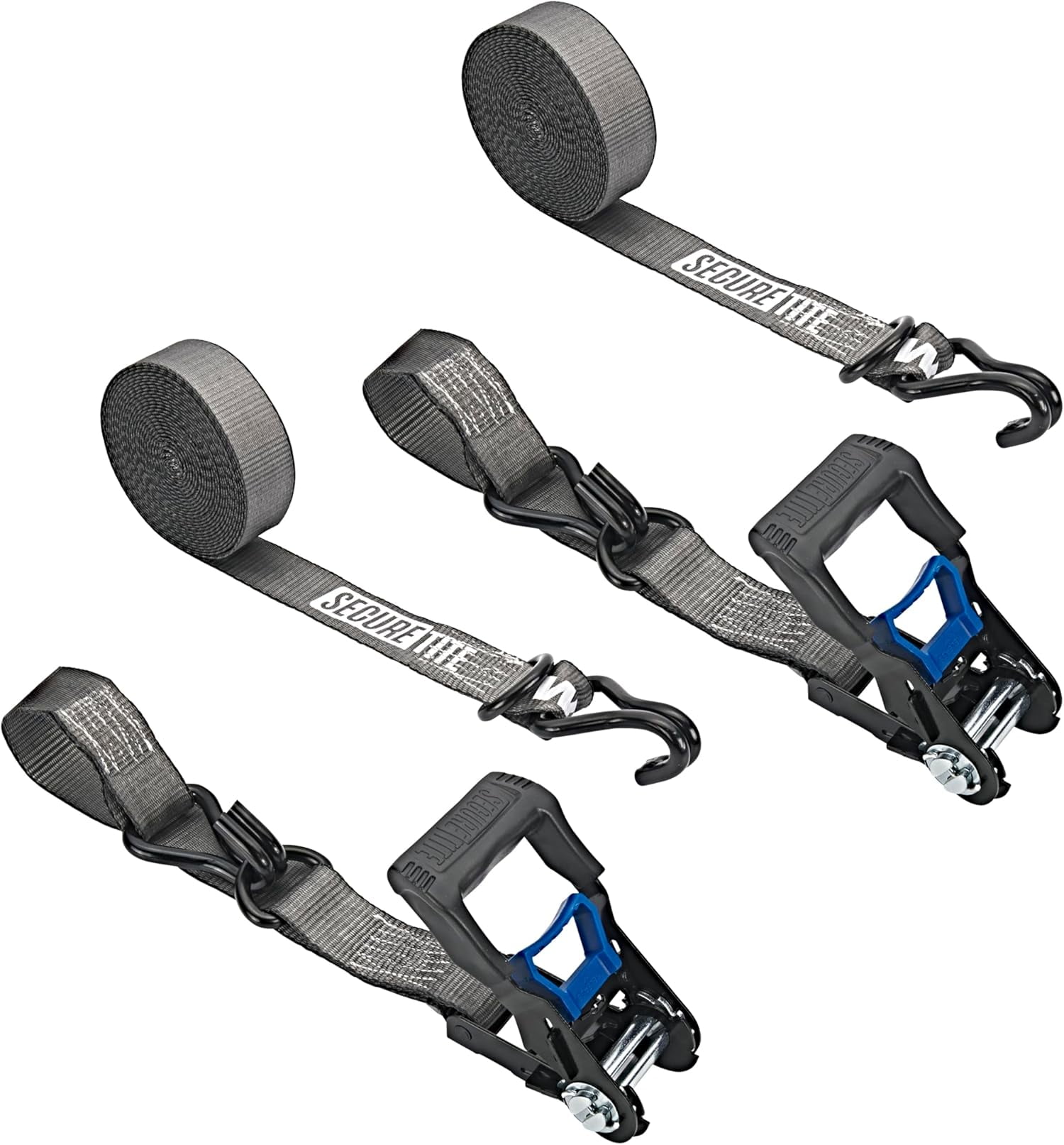 11/2" x 20' Ratchet Cargo Straps, 2 Ratchet Tie Down Straps, Double — free download