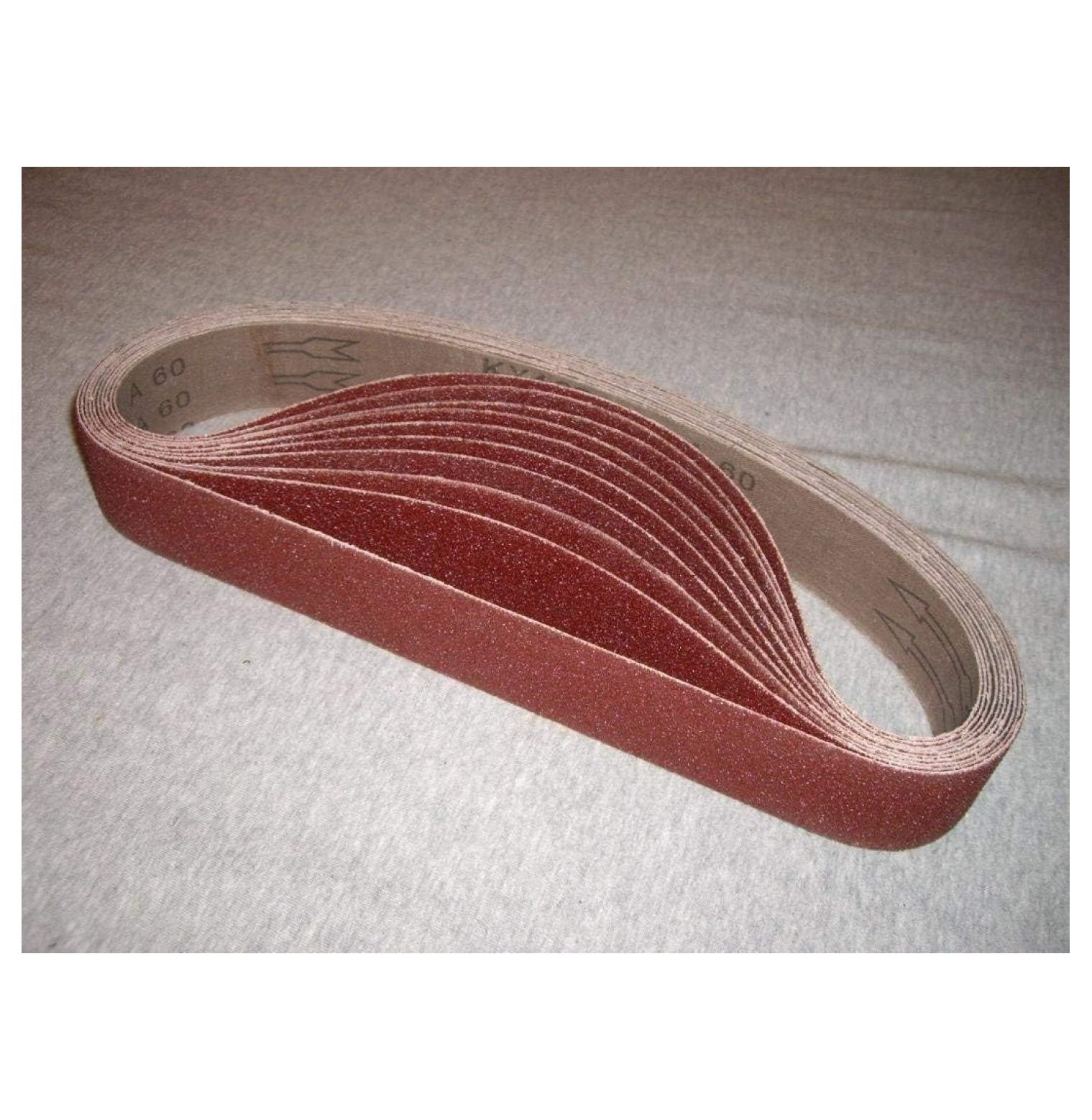 10-Piece 4x36 Inch Zirconia Sanding Belts Assortment - 80 Grit For Metal, Wood, Rust Removal - View #2