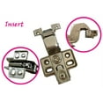 thumbnail image 1 of 1.1"/28mm European Style Insert Hydraulic Soft-close Hinge for Cabinet Door with Aluminium Frame/metal Frame, 1 of 1