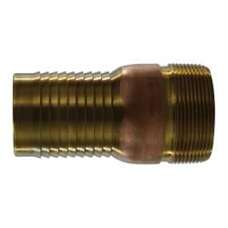 1-1/2Comb Nipple Brass