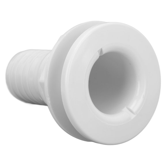 1‑1/2in Thru Hull Fitting Straight ABS Hose Connector Accessory for Boats Marines