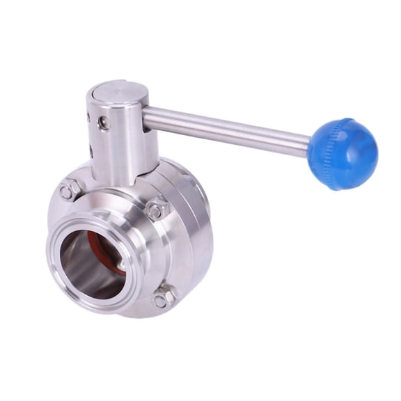 1-1/2inch 38mm SuS304 Stainless Steel Sanitary 1.5inch Tri Clamp Butterfly control Valve Homebrew Beer Dairy Product