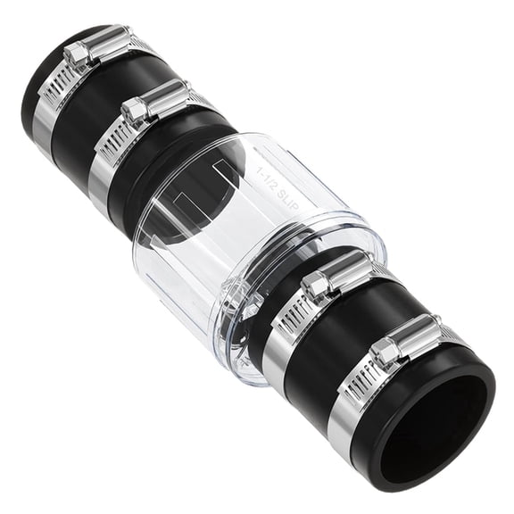 1-1/2inch Check Valve, Quiet Sump Pump Check Valve Replacement with Spring-Loaded Flapper, for 1 1/2 Inch Pipe Photo Color