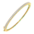 thumbnail image 1 of 1 1/3 Carat Diamond Womens Bangle Bracelet in 14K Yellow Gold, 1 of 3