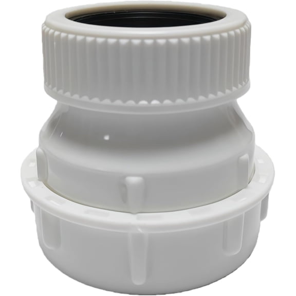 1 1/4 to 1/2 sink drain adapter, Extension Coupling with slip joint connection, 1-1/2" x 1-1/4" Trap Adapter, PP Reducing Pipe Adapter Fitting (White)