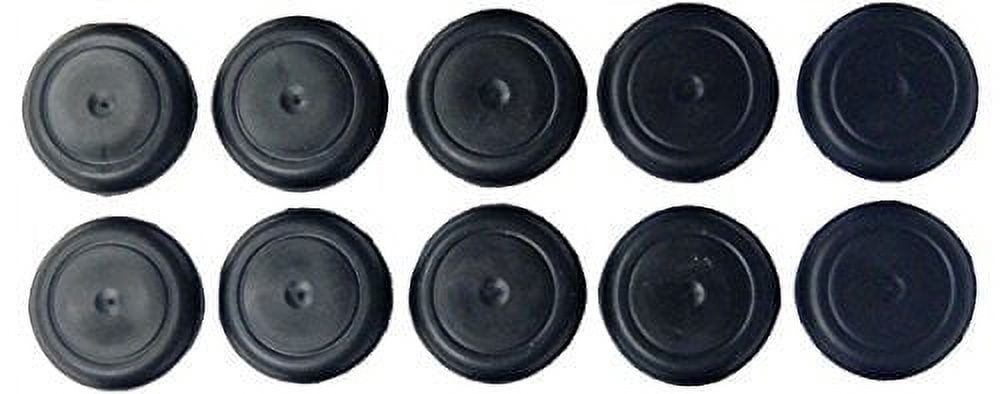 1 1/4" 1.25 inch Black Rubber Plugs for Flush Mount Body and Sheet Metal Holes Qty 10