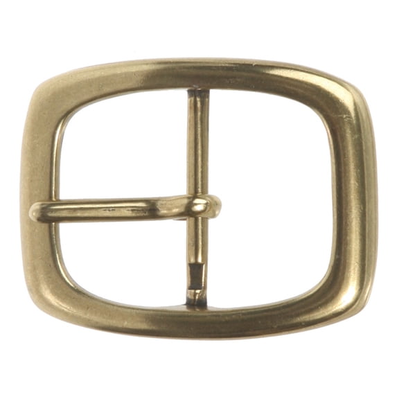 1 1/4" (33 mm) Nickel Free Single Prong Oval Center Bar Belt Buckle