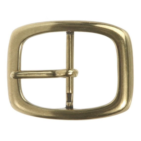 1 1/4" (33 mm) Nickel Free Single Prong Oval Center Bar Belt Buckle