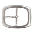 thumbnail image 1 of 1 3/8" (36 mm) Nickel Free Single Prong Oval Center Bar Belt Buckle, 1 of 1