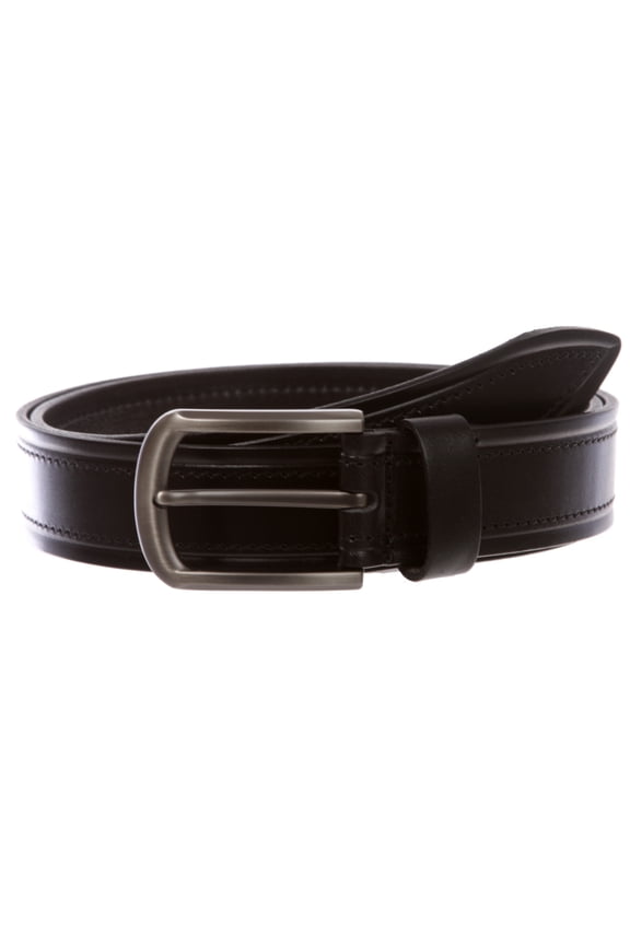 1-1/4" (34 mm) Double Stitched Men's Italian Leather Belt