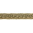 thumbnail image 1 of 1 1/4" (3cm) Baroque Collection Wide Gimp Braid Trim # 0125BG, Garden Beige #6939 (Light Beige, Olive Green, Light Gold) 9 Yards (27 ft/8m), 1 of 1