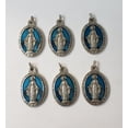 thumbnail image 1 of 1 1/4" Blue Epoxied Miraculous Medal (6 Pieces), 1 of 2