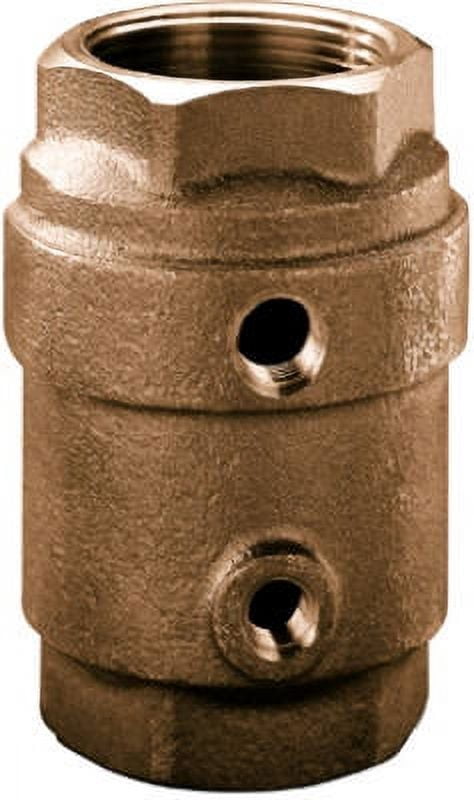 1-1/4" Brass Control Center Check Valve Rated At 200 PSI 1/8" Tapping, Each