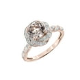 thumbnail image 1 of 1-1/4 Carat T.G.W. Morganite and 1/10 Carat T.W. Diamond Halo Engagement Ring in 10k Rose Gold, 1 of 4