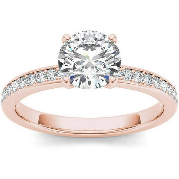 1-1/4 Carat T.W. Diamond Classic 14kt Rose Gold Engagement Ring