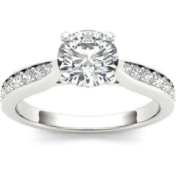 1-1/4 Carat T.W. Diamond Classic 14kt White Gold Engagement Ring