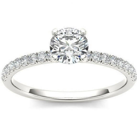 1-1/4 Carat T.W. Diamond Classic 14kt White Gold Engagement Ring