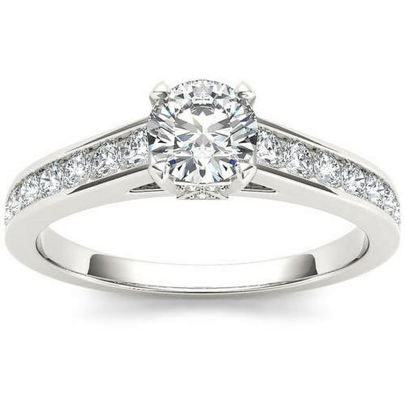 1-1/4 Carat T.W. Diamond Classic 14kt White Gold Engagement Ring