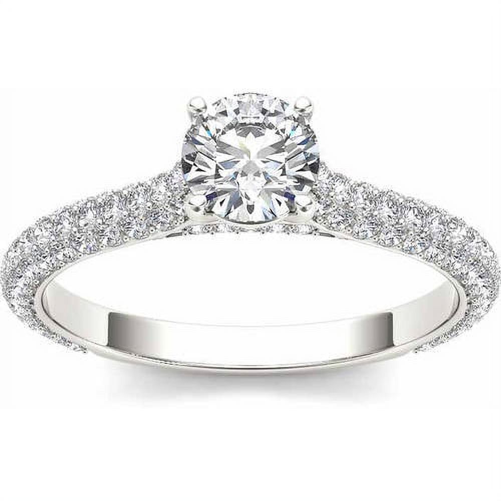 1-1/4 Carat T.W. Diamond Classic 14kt White Gold Engagement Ring - image 1 of 1