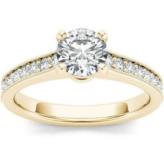 1-1/4 Carat T.W. Diamond Classic 14kt Yellow Gold Engagement Ring
