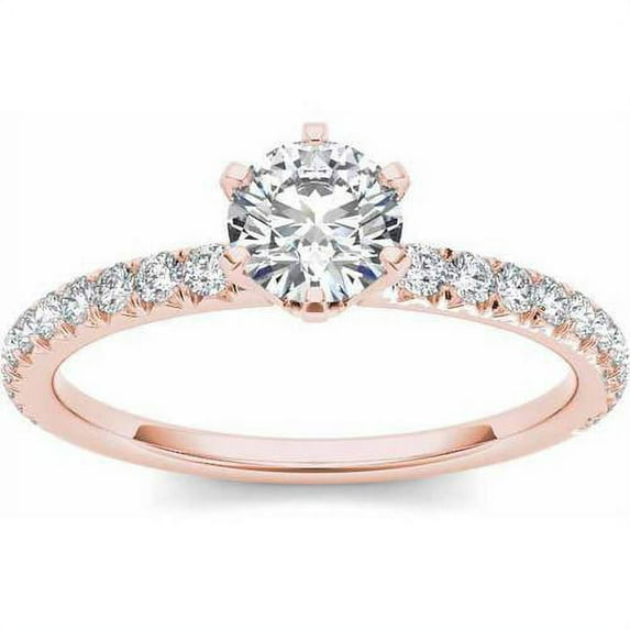 1-1/4 Carat T.W. Diamond Classic Engagement Ring in 14kt Rose Gold