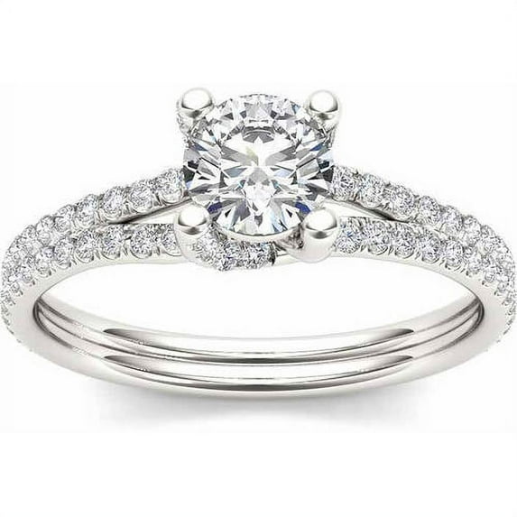 1-1/4 Carat T.W. Diamond Classic Engagement Ring in 14kt White Gold