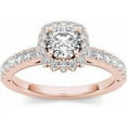 thumbnail image 1 of 1-1/4 Carat T.W. Diamond Double Halo 14kt Rose Gold Engagement Ring, 1 of 1