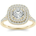 thumbnail image 1 of 1-1/4 Carat T.W. Diamond Double Halo 14kt Yellow Gold Engagement Ring, 1 of 1