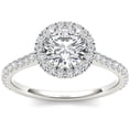 thumbnail image 1 of 1-1/4 Carat T.W. Diamond Single Halo 14kt White Gold Engagement Ring, 1 of 1